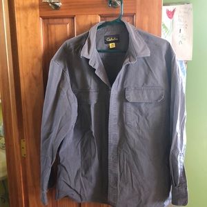Cabela’s men work shirt - gray, NWOT